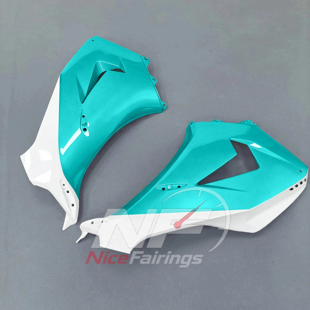 For Honda CBR1000RR-R 2024-2026 Teal Black Painted ABS Fairings with Complete Replacement Bodywork | NiceFairings - side angle image