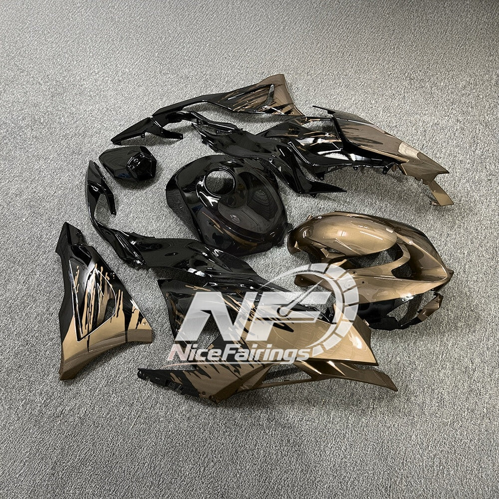 For Kawasaki Ninja ZX-6R 636 2024-2025 Custom Fairings Lime Green Premium Edition | NiceFairings - side angle image