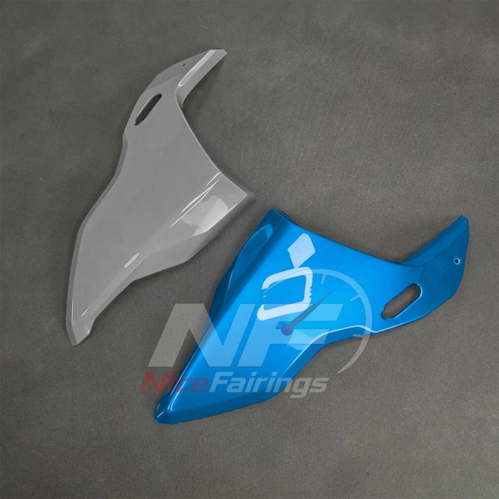 For BMW S1000RR 2025-2026 Blue Black Custom Fairings with ABS Sportbike Plastics and Full Body Kit | NiceFairings - side angle image
