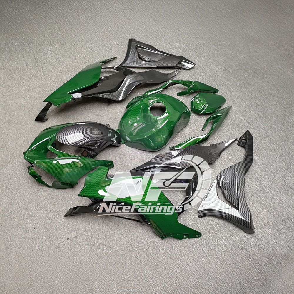 For Kawasaki ZX6R 636 Custom Painted ABS Body Kit Race Replica Signature Edition | NiceFairings - side angle image
