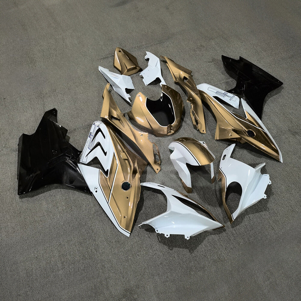 For BMW S1000RR 2017-2018 Red Black Standard No Tank Cover Custom Painted ABS Body Kit For Street Or Track | NiceFairings - side angle image