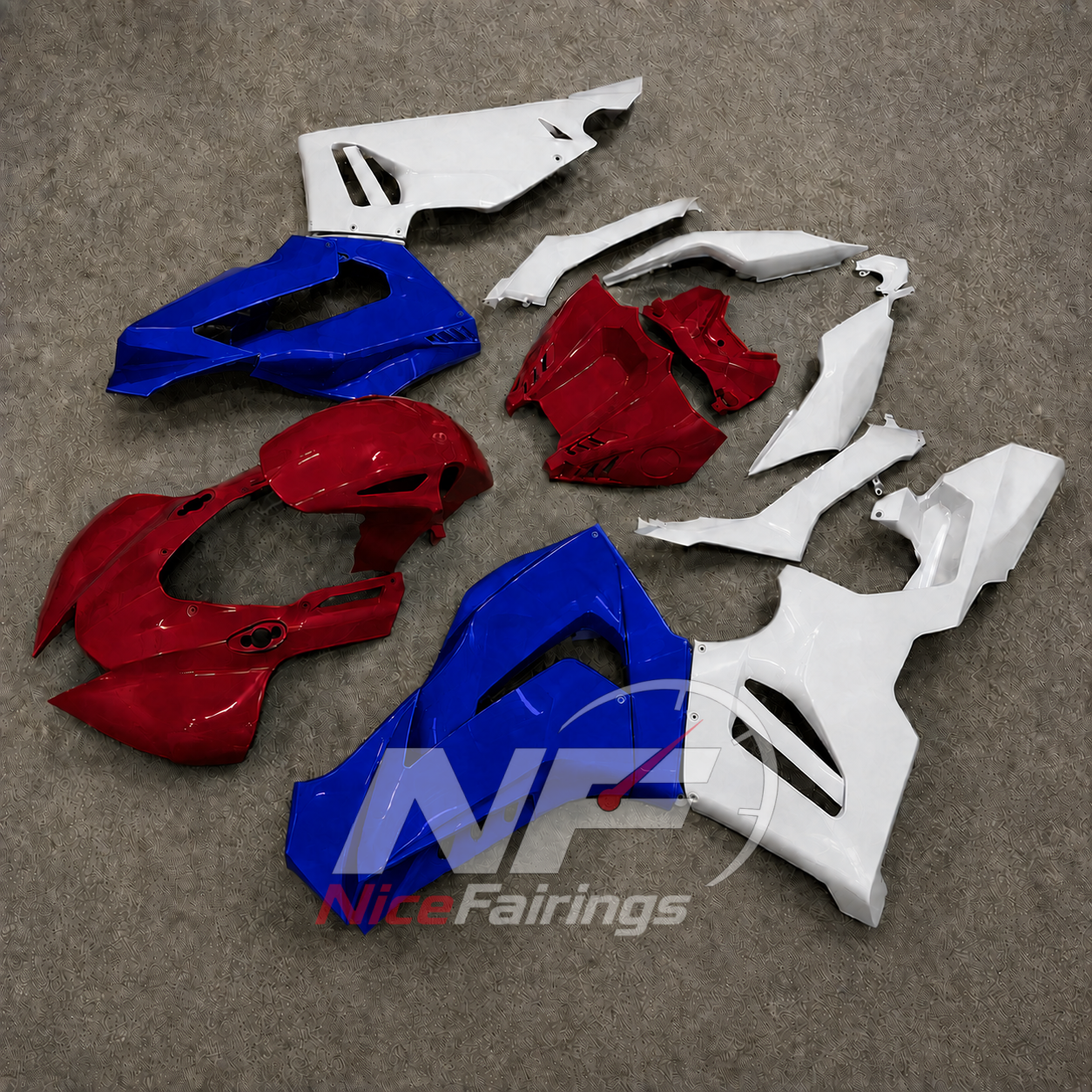 Red White Blue ABS fairing kit for Honda CBR1000RR-R 2020-2023, design B003-P11 - image 3