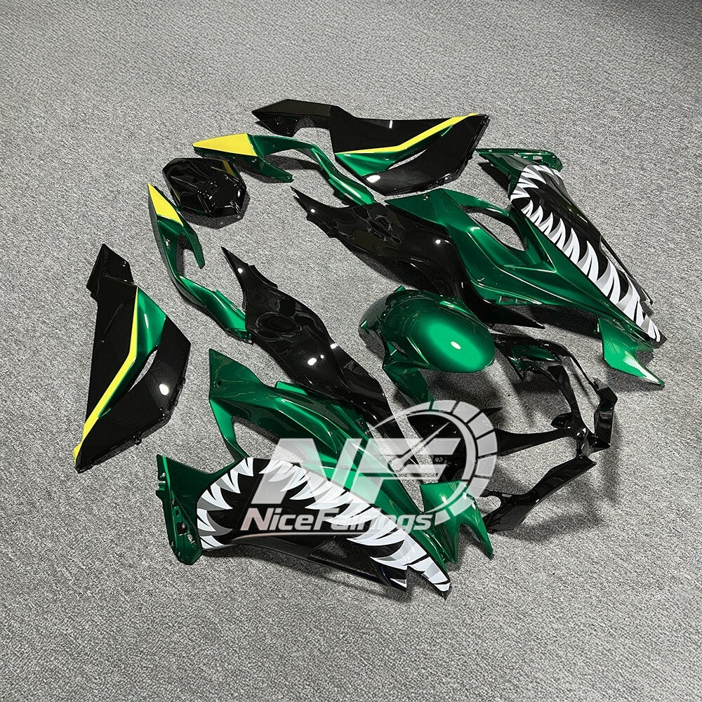 Kawasaki ZX6R 636 Custom Painted ABS Body Kit Aftermarket Panels Tank Cover | NiceFairings - side angle image