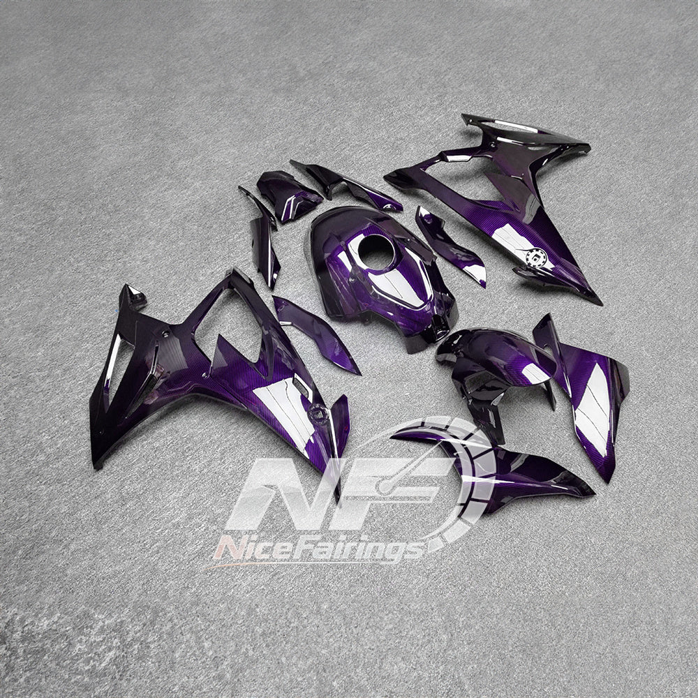 For BMW S1000RR 2019-2022 Track Edition Premium Edition Full Fairing Kit, Painted ABS Motorcycle Plastics | NiceFairings - side angle image