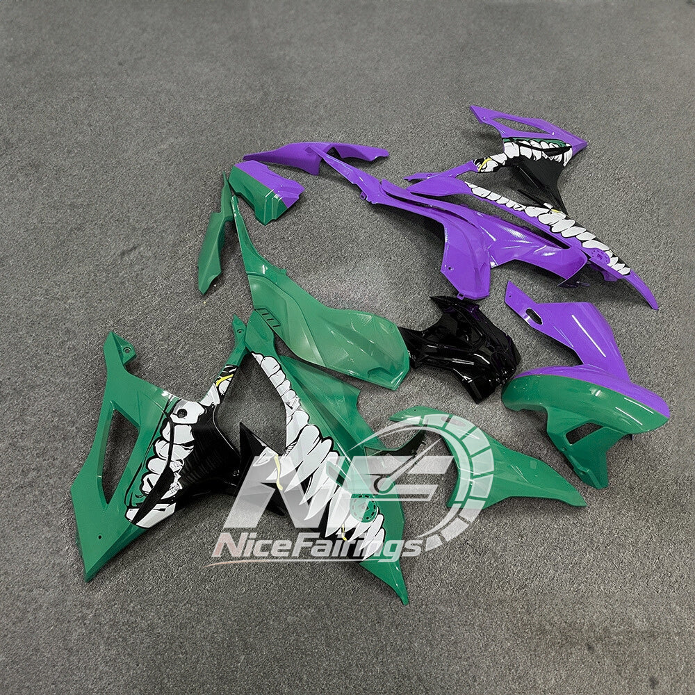 For BMW S1000RR 2019-2022 Custom Graphics Tank Cover ABS Fairing Kit, Custom Painted Motorcycle Bodywork | NiceFairings - side angle image