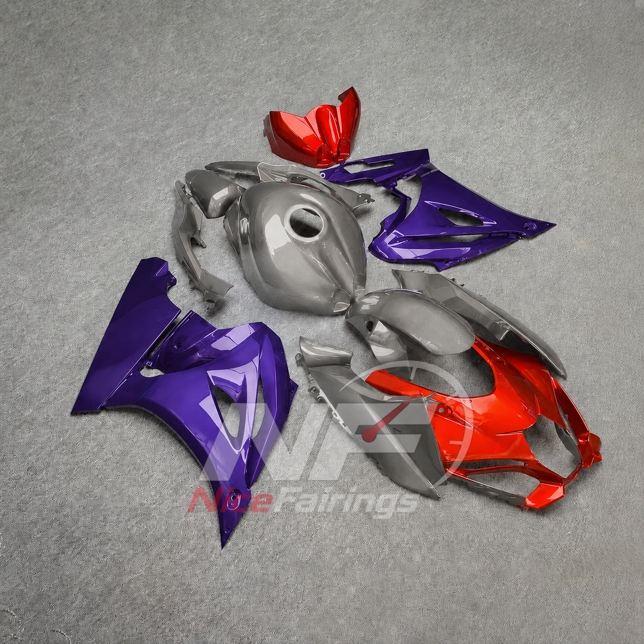 For Suzuki GSXR1000 K17 2017-2026 ABS Body Kit Purple Street Track Fairings | NiceFairings - side angle image