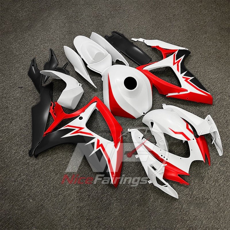 For Suzuki GSXR600 GSXR750 K6 2006-2007 ABS Fairing Kit Gray Painted Bodywork | NiceFairings - side angle image