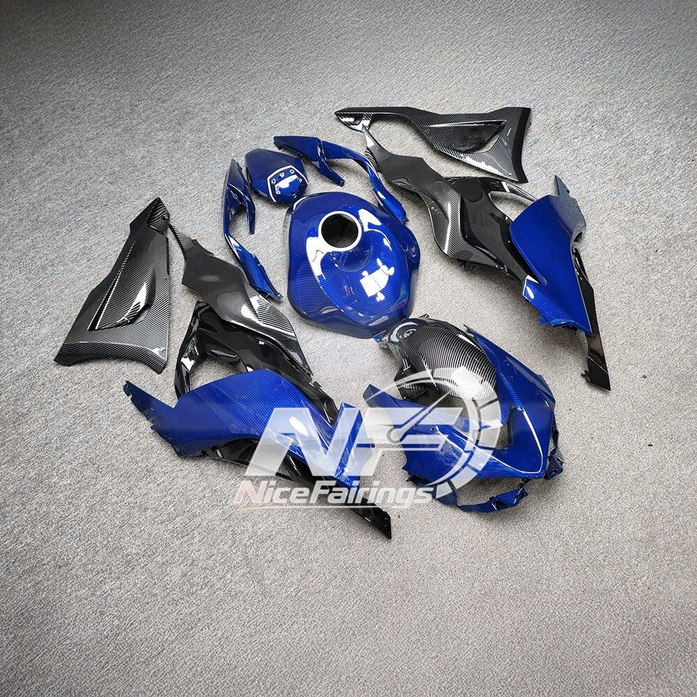 For Kawasaki ZX6R 636 2024-2025 Painted Motorcycle Bodywork Custom Graphics Signature Edition | NiceFairings - side angle image