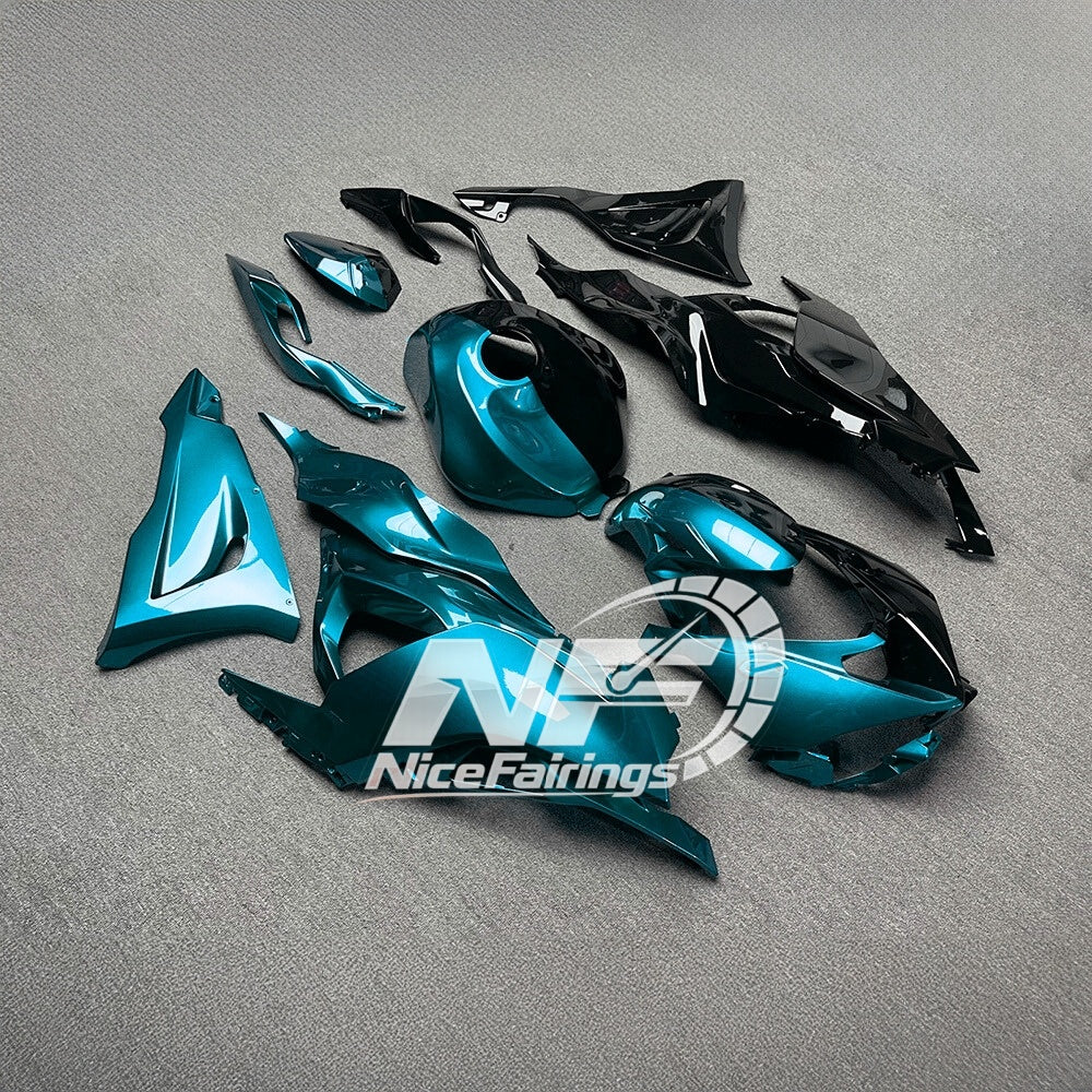 For Kawasaki Ninja ZX6R 636 2024-2025 Sportbike Plastics Track Edition Tank Cover | NiceFairings - side angle image