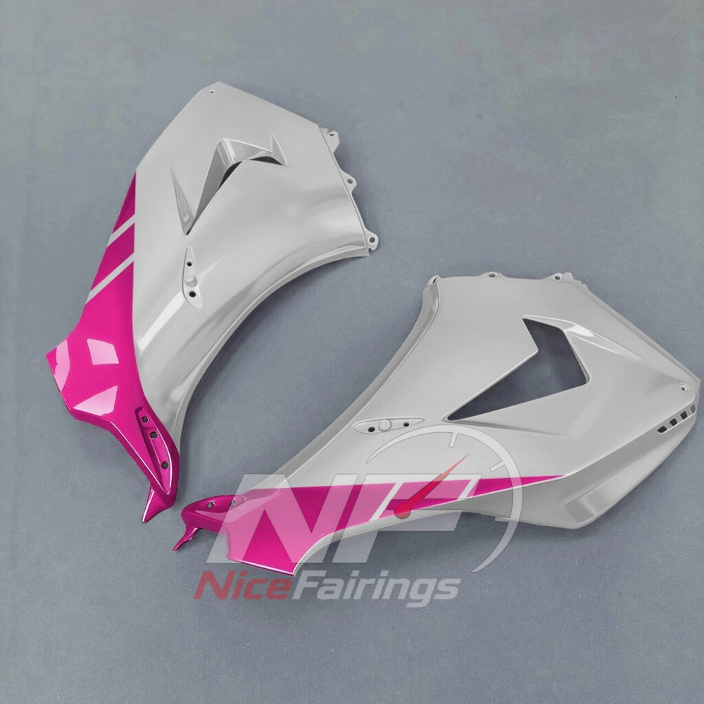 For Honda CBR1000RR-R 2024-2026 Pink Black ABS Body Kit with Street and Track Fairing Panels | NiceFairings - side angle image