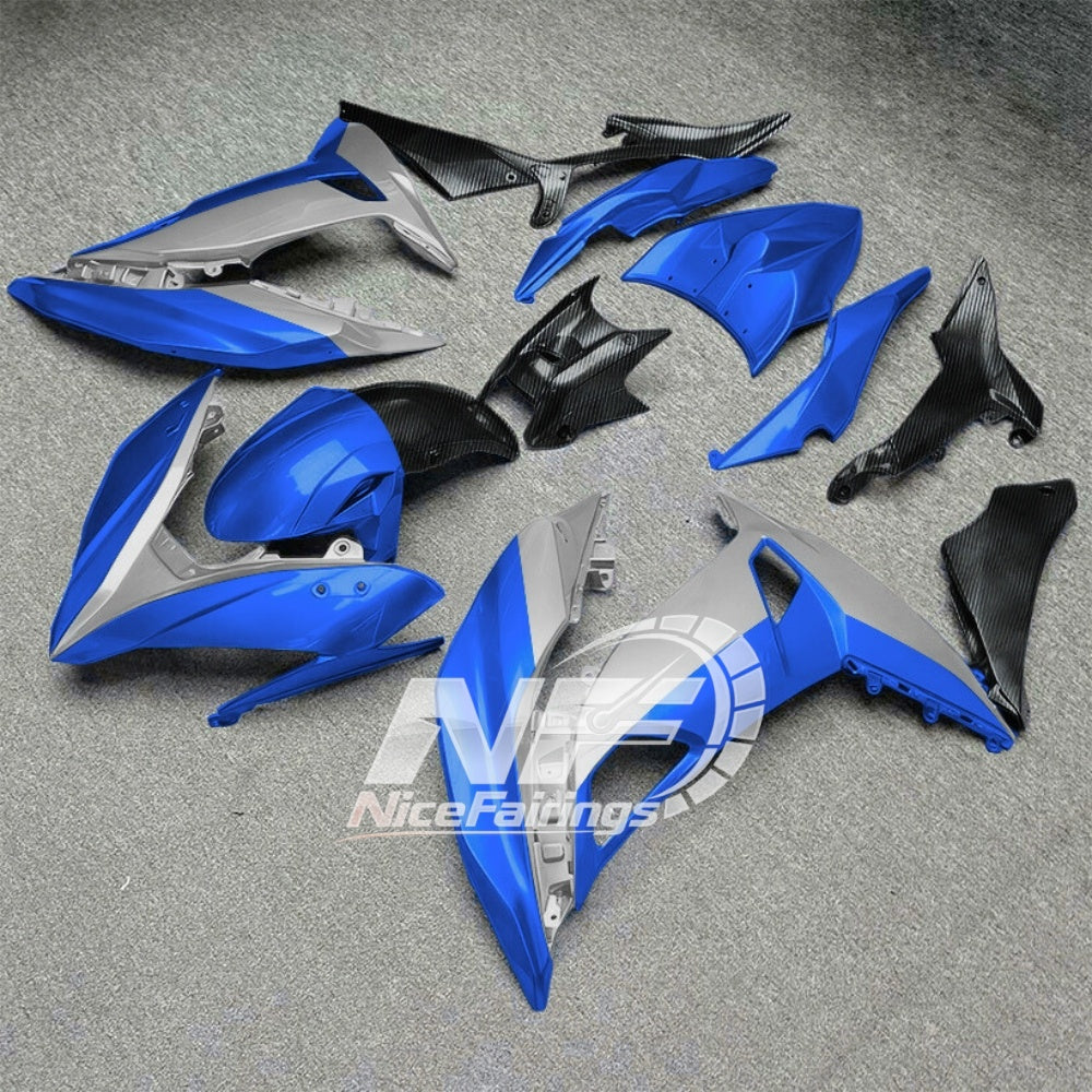 Ninja 650 ER-6F 2017-2019 Custom Painted Fairings Style 34 | NiceFairings - side angle image
