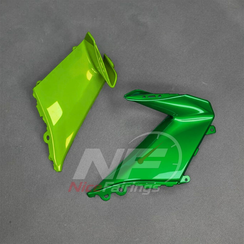 For BMW S1000RR 2025-2026 Green Black Custom Fairings with ABS Sportbike Plastics and Full Body Kit | NiceFairings - side angle image