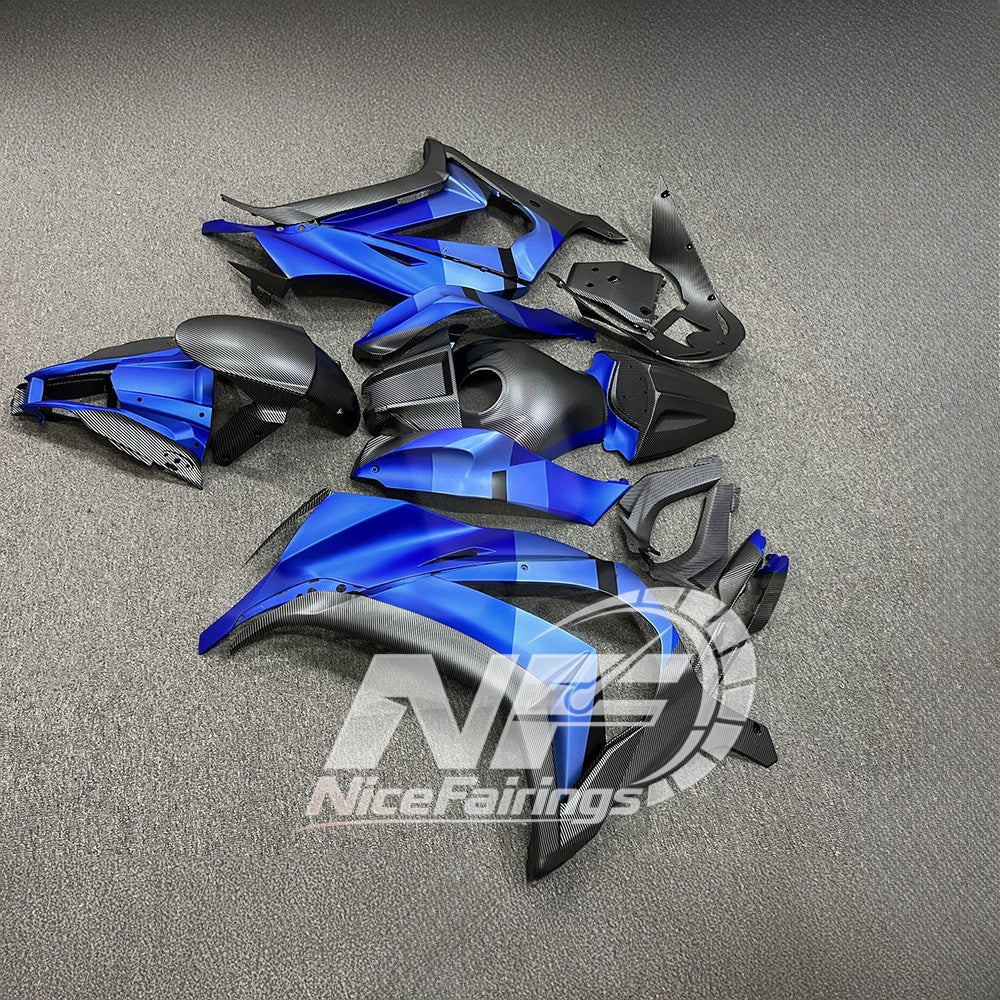 KAWASAKI ZX10R 2011-2015 Custom ABS Motorcycle Fairings | NiceFairings - side angle image