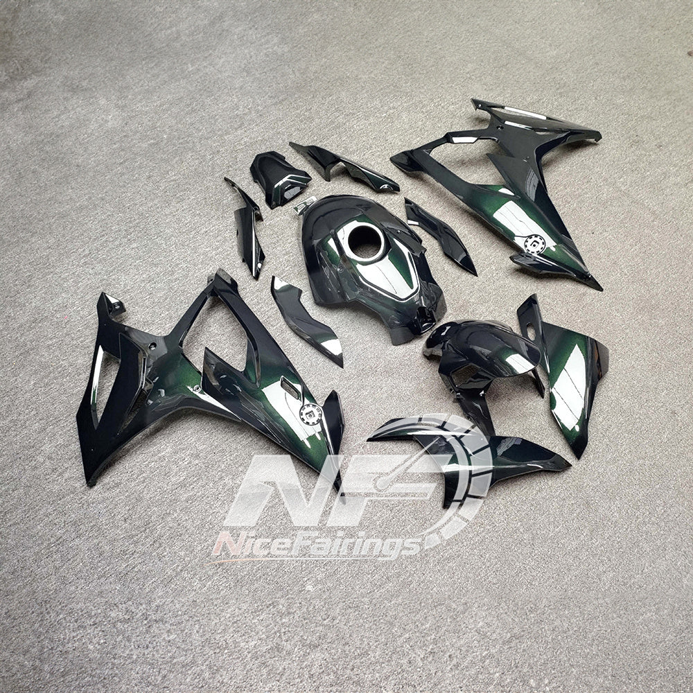 For BMW S1000RR 2019-2022 Red Black Performance Edition Custom Fairings, ABS Replacement Plastics Full Body Kit | NiceFairings - side angle image
