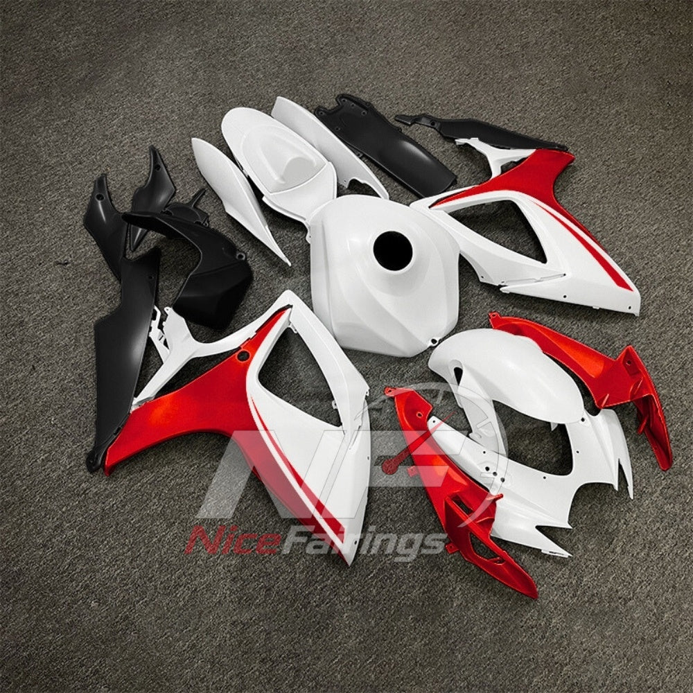 For Suzuki GSXR600 GSXR750 K6 2006-2007 Painted ABS Fairings Gray Complete Bodywork | NiceFairings - side angle image
