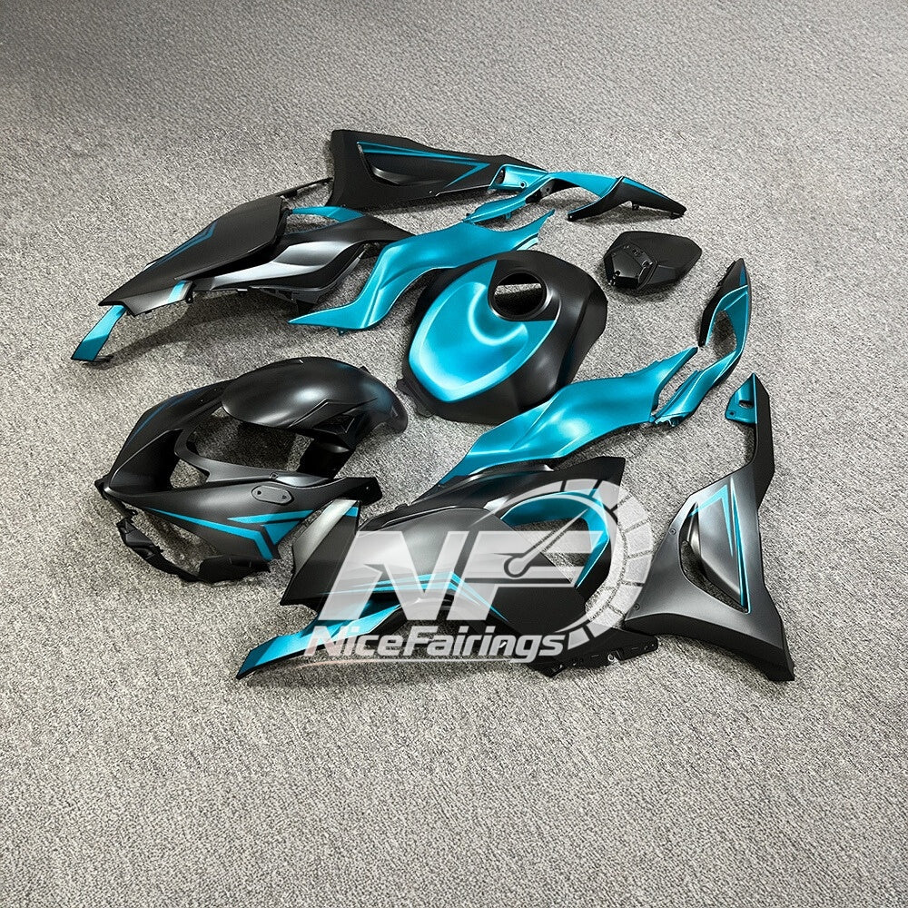 For Kawasaki Ninja ZX6R 636 2024-2025 Sportbike Plastics Orange Black Tank Cover | NiceFairings - side angle image