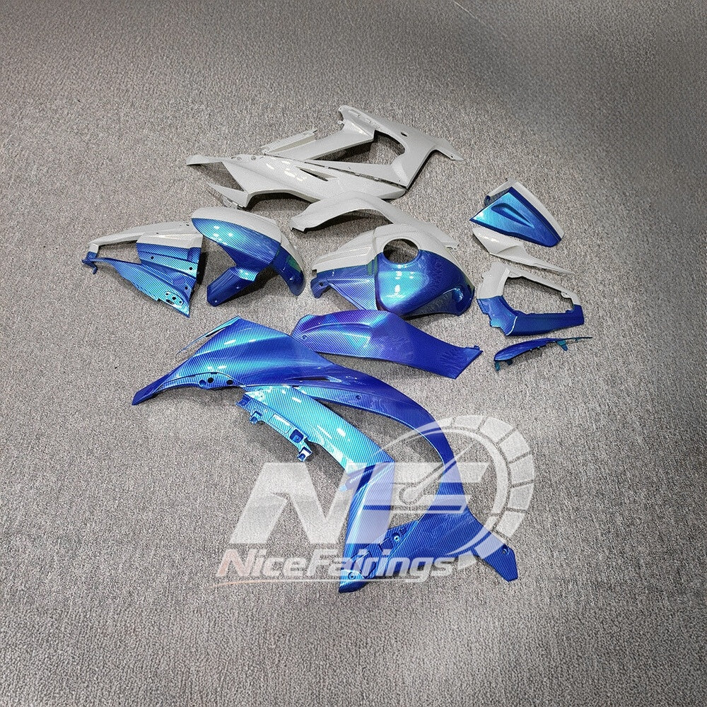 Ninja ZX10R 2011-2015 Custom Painted Replacement Plastics | NiceFairings - side angle image