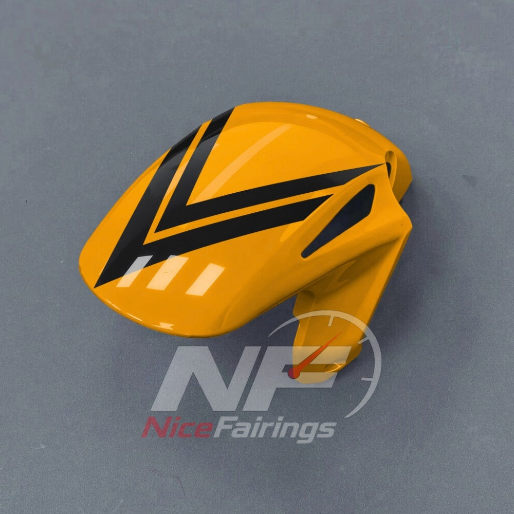For Honda CBR1000RR-R 2024-2026 Yellow Black Custom Fairings with ABS Sportbike Plastics and Full Body Kit | NiceFairings - side angle image