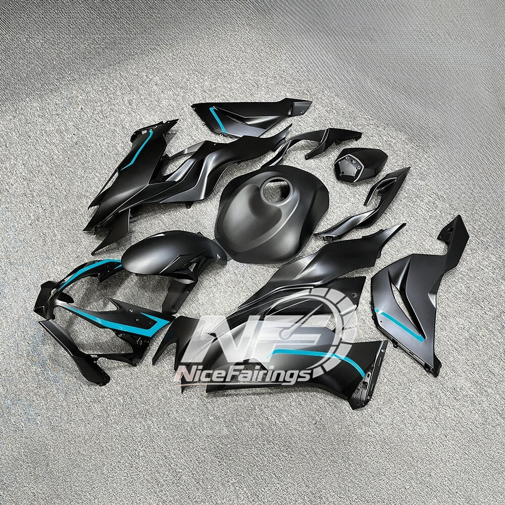 Kawasaki Ninja ZX-6R 636 2019-2023 Custom Fairings Aftermarket Panels Tank Cover | NiceFairings - side angle image