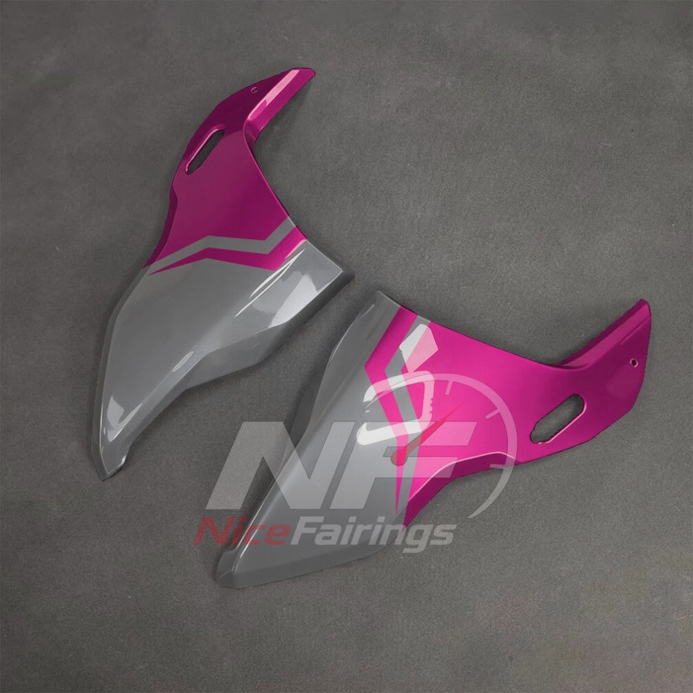 For BMW S1000RR 2025-2026 Pink Black ABS Fairing Kit with Painted Bodywork and Replacement Panels | NiceFairings - side angle image