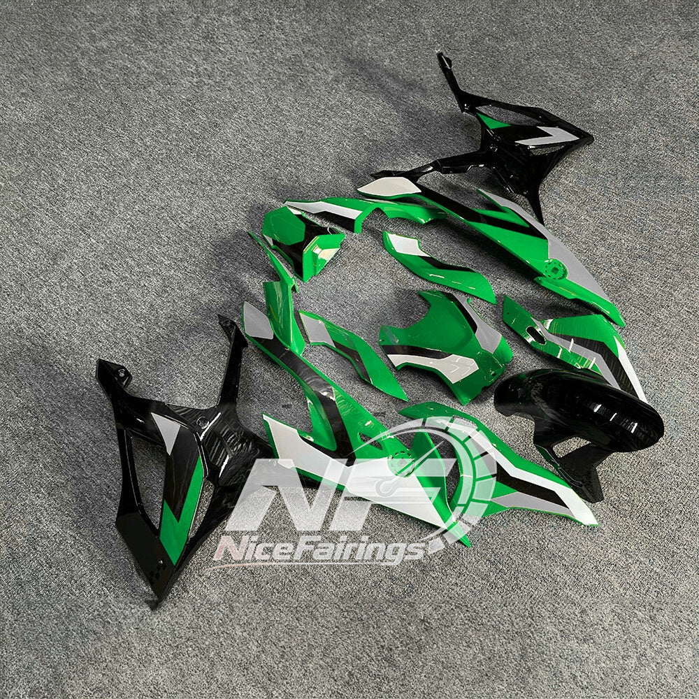 For BMW S1000RR 2019-2022 Stealth Black Custom Painted ABS Body Kit For Street Or Track | NiceFairings - side angle image