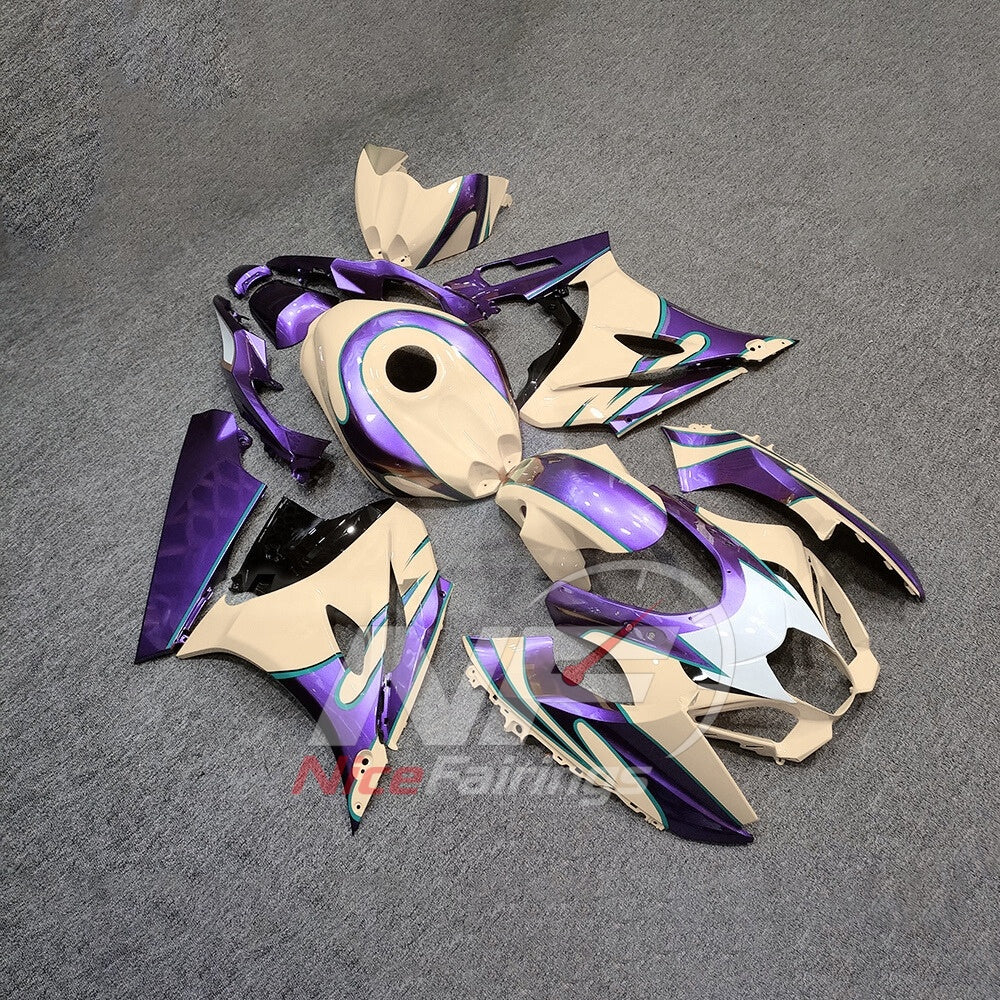 For Suzuki GSXR1000 K17 2017-2026 Painted ABS Fairings Yellow Purple Complete Bodywork | NiceFairings - side angle image