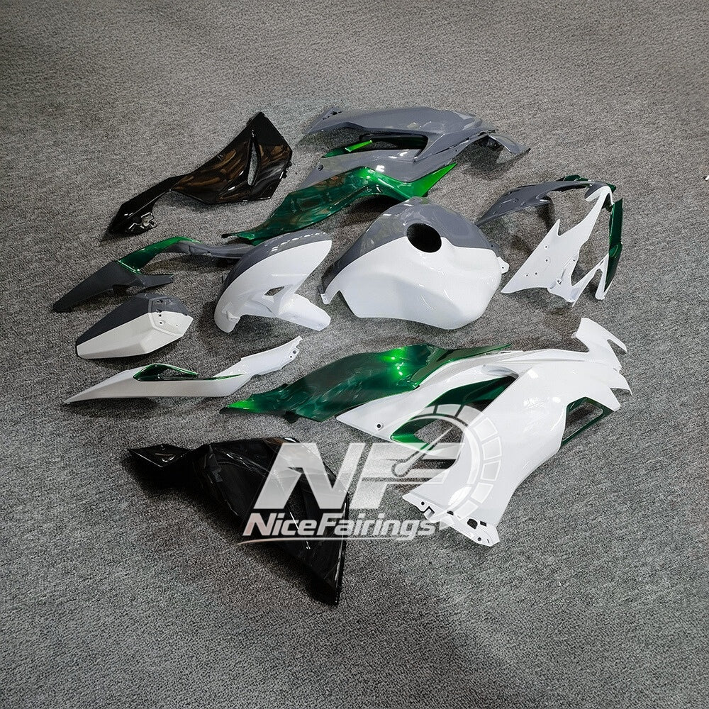 Kawasaki Ninja ZX-6R 636 2019-2023 Custom Fairings Full Body Kit Tank Cover | NiceFairings - side angle image