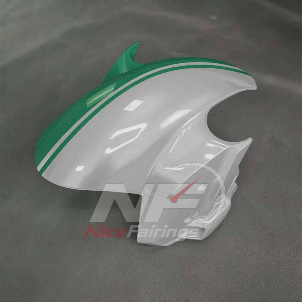 For BMW S1000RR 2025-2026 Green Black ABS Fairing Kit with Painted Bodywork and Replacement Panels | NiceFairings - side angle image