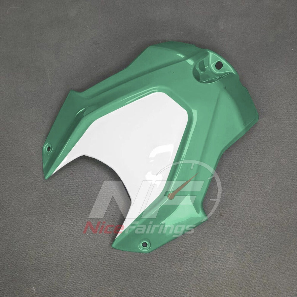 For BMW S1000RR 2025-2026 Green Black Custom Fairings with ABS Sportbike Plastics and Full Body Kit | NiceFairings - side angle image