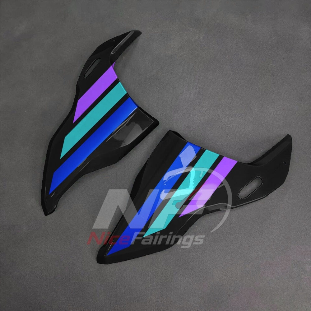 For BMW S1000RR 2025-2026 Purple Black Painted ABS Fairings with Complete Replacement Bodywork | NiceFairings - side angle image