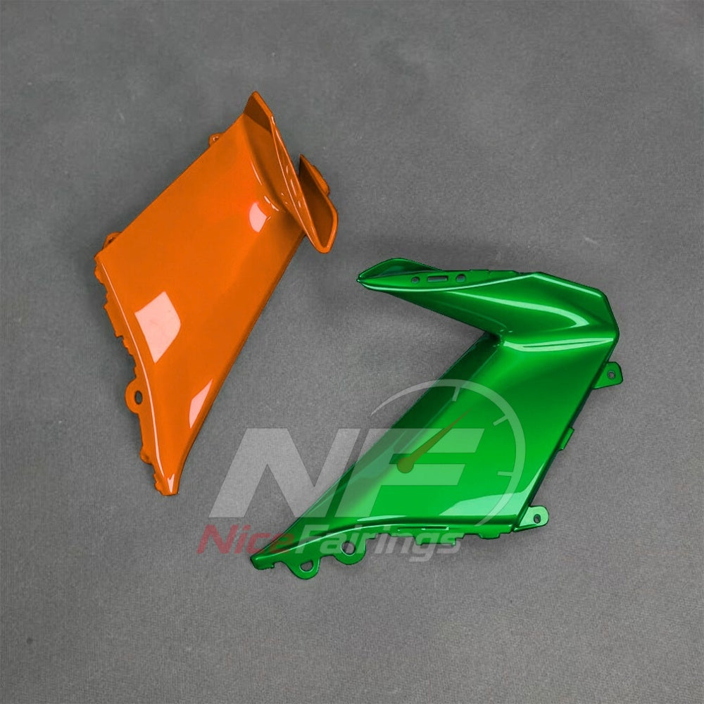 For BMW S1000RR 2025-2026 Orange Black ABS Fairing Kit with Painted Bodywork and Replacement Panels | NiceFairings - side angle image