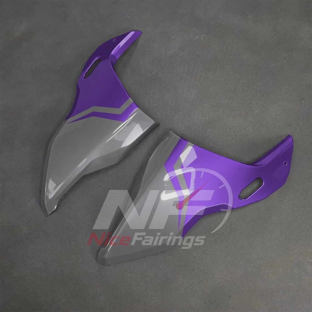 For BMW S1000RR 2025-2026 Purple Black ABS Body Kit with Street and Track Fairing Panels | NiceFairings - side angle image