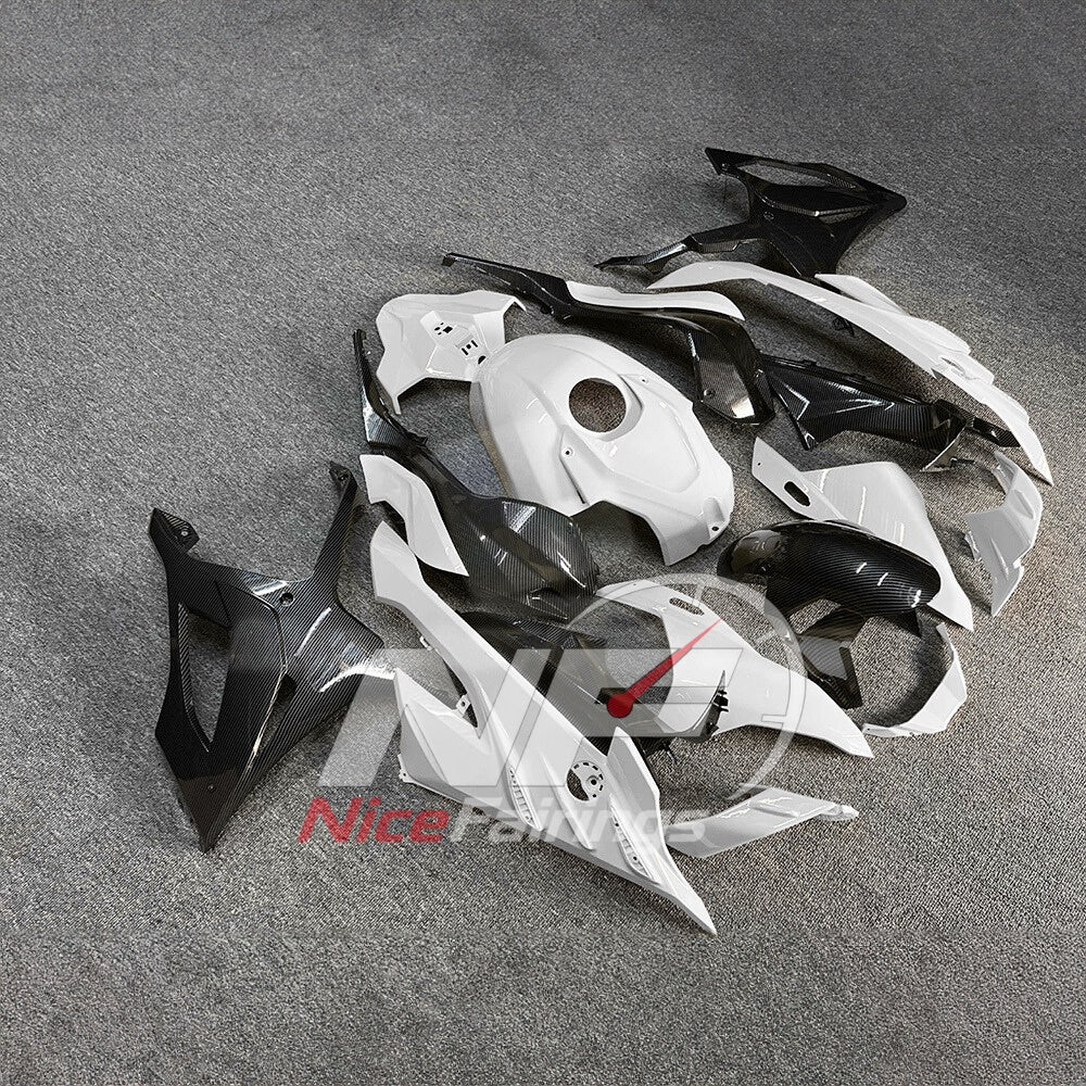 For BMW S1000RR 2023-2024 Red Black Painted ABS Fairings with Complete Replacement Bodywork | NiceFairings - side angle image