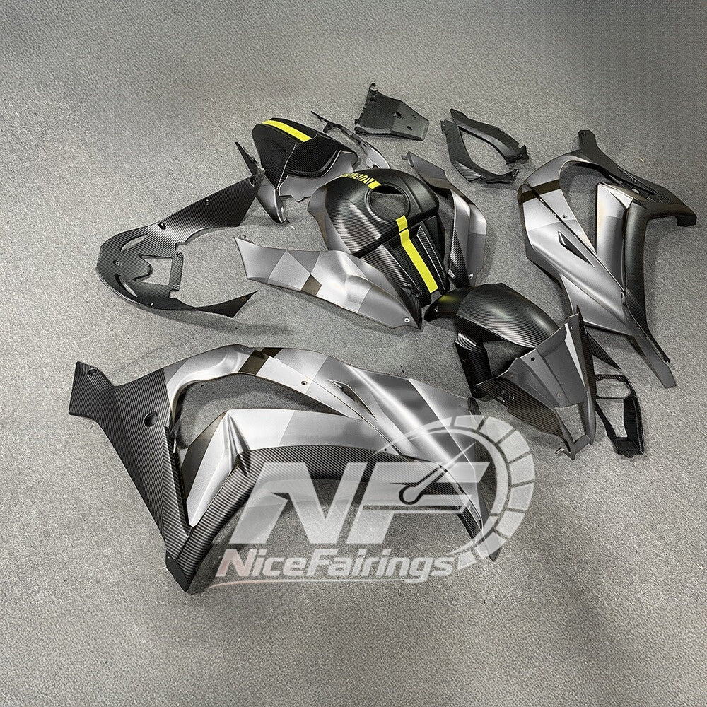 KAWASAKI ZX10R 2011-2015 Custom ABS Motorcycle Fairings | NiceFairings - side angle image