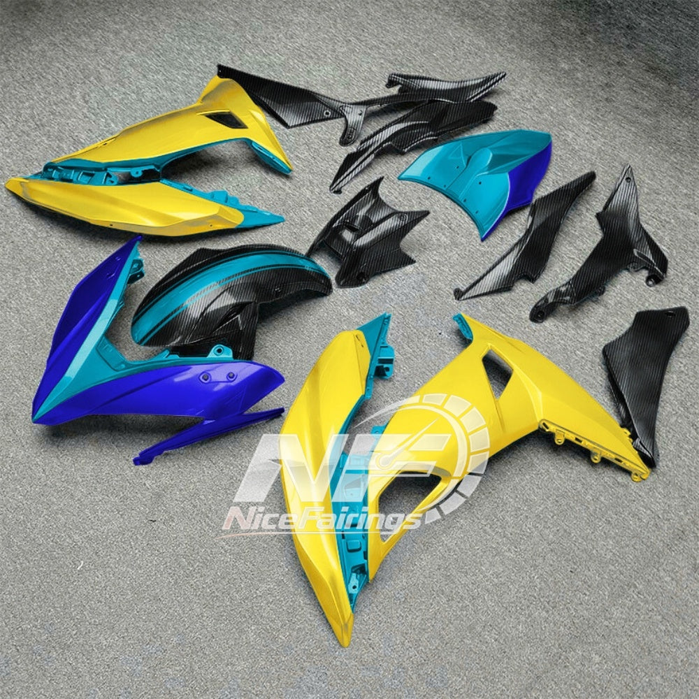 Ninja 650 2017-2019 ABS Motorcycle Plastics Style 14 | NiceFairings - side angle image