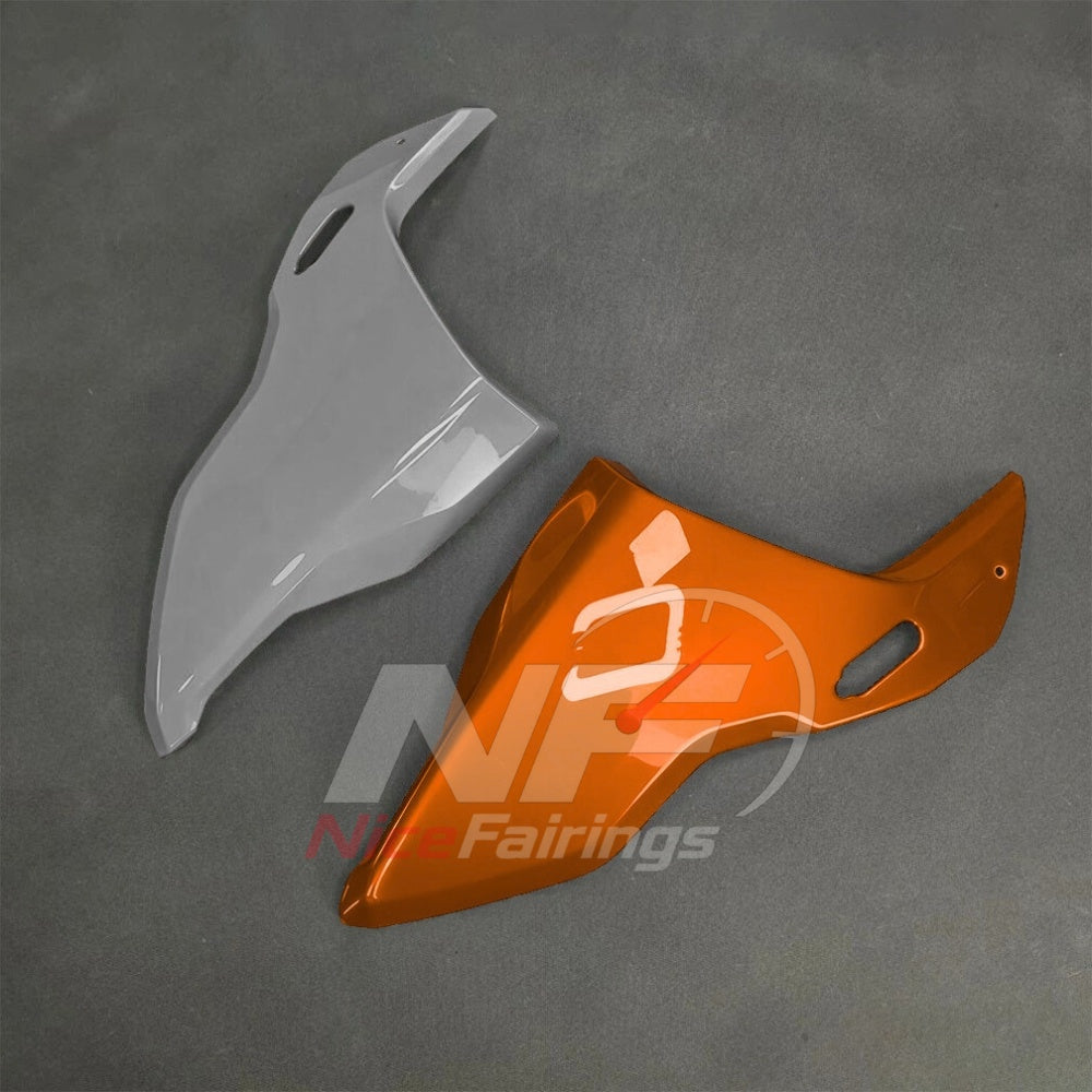For BMW S1000RR 2025-2026 Orange Black ABS Fairing Kit with Painted Bodywork and Replacement Panels | NiceFairings - side angle image
