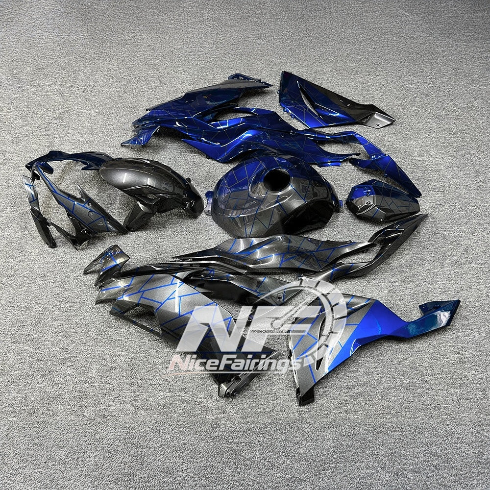 For Kawasaki ZX6R 636 2019-2023 Painted Motorcycle Bodywork Red Black Special Edition | NiceFairings - side angle image