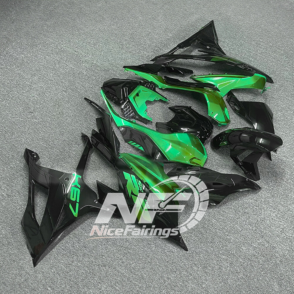 For BMW S1000RR 2019-2022 White Red ABS Fairing Kit, Custom Painted Motorcycle Bodywork | NiceFairings - side angle image