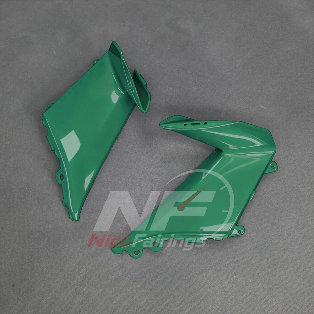 For BMW S1000RR 2025-2026 Green Black Custom Fairings with ABS Sportbike Plastics and Full Body Kit | NiceFairings - side angle image