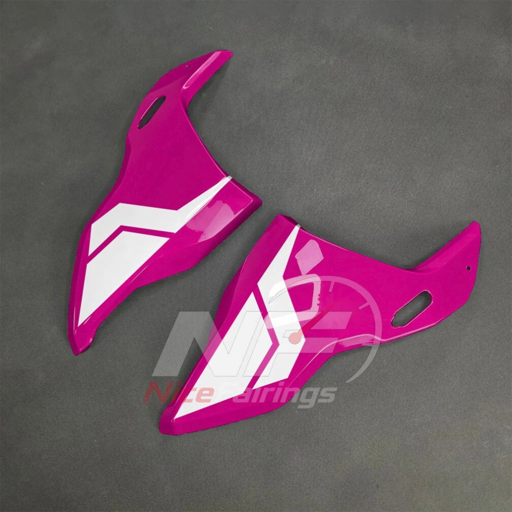 For BMW S1000RR 2025-2026 Pink Black Painted ABS Fairings with Complete Replacement Bodywork | NiceFairings - side angle image