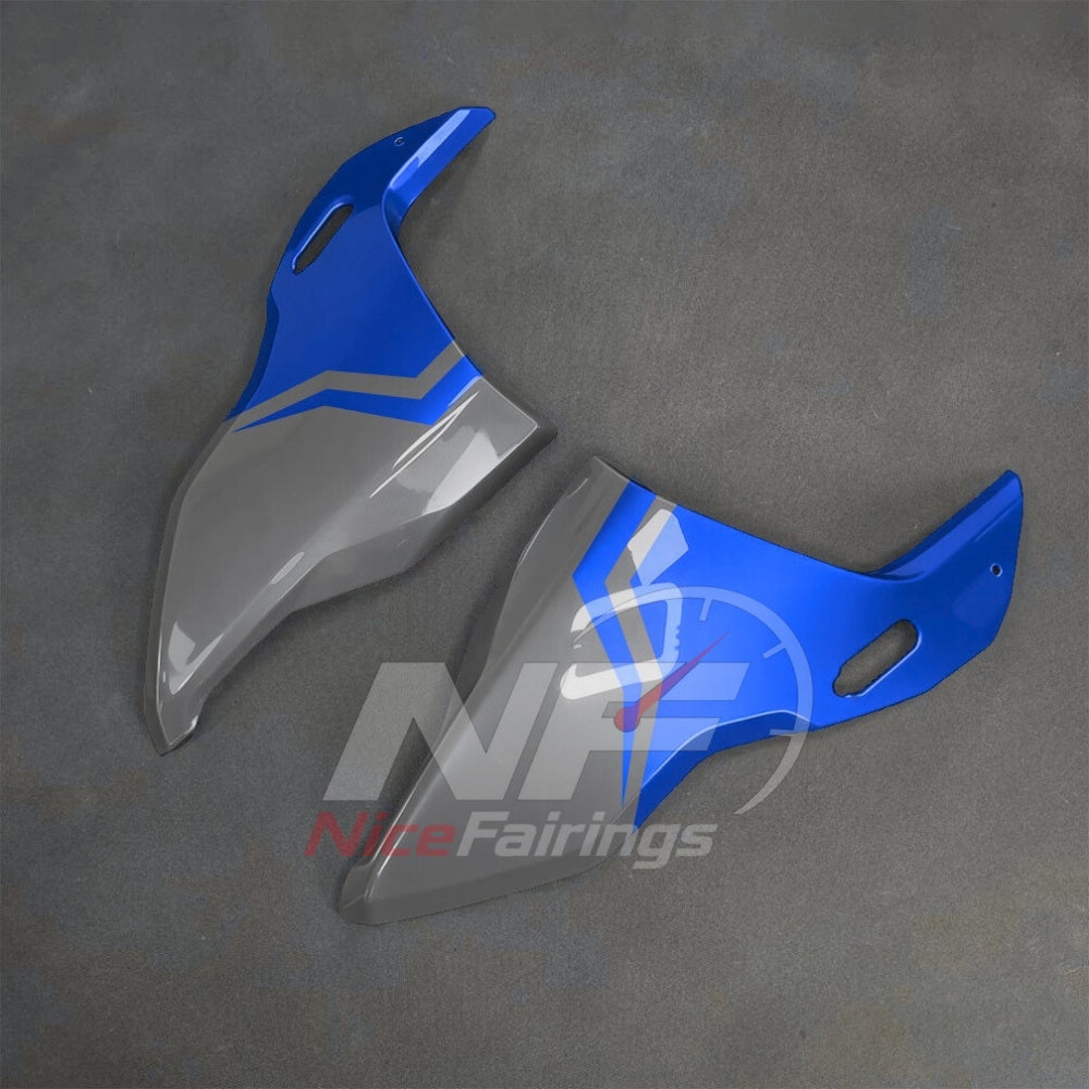 For BMW S1000RR 2025-2026 Blue Black Motorcycle Fairing Kit with Aftermarket Body Panels | NiceFairings - side angle image