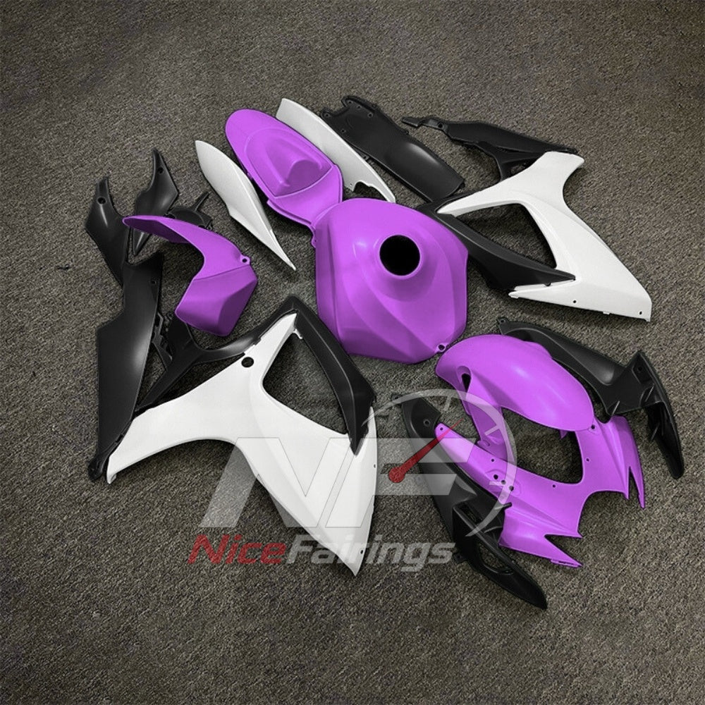 For Suzuki GSXR600 GSXR750 K6 2006-2007 Painted ABS Fairings Gray Complete Bodywork | NiceFairings - side angle image