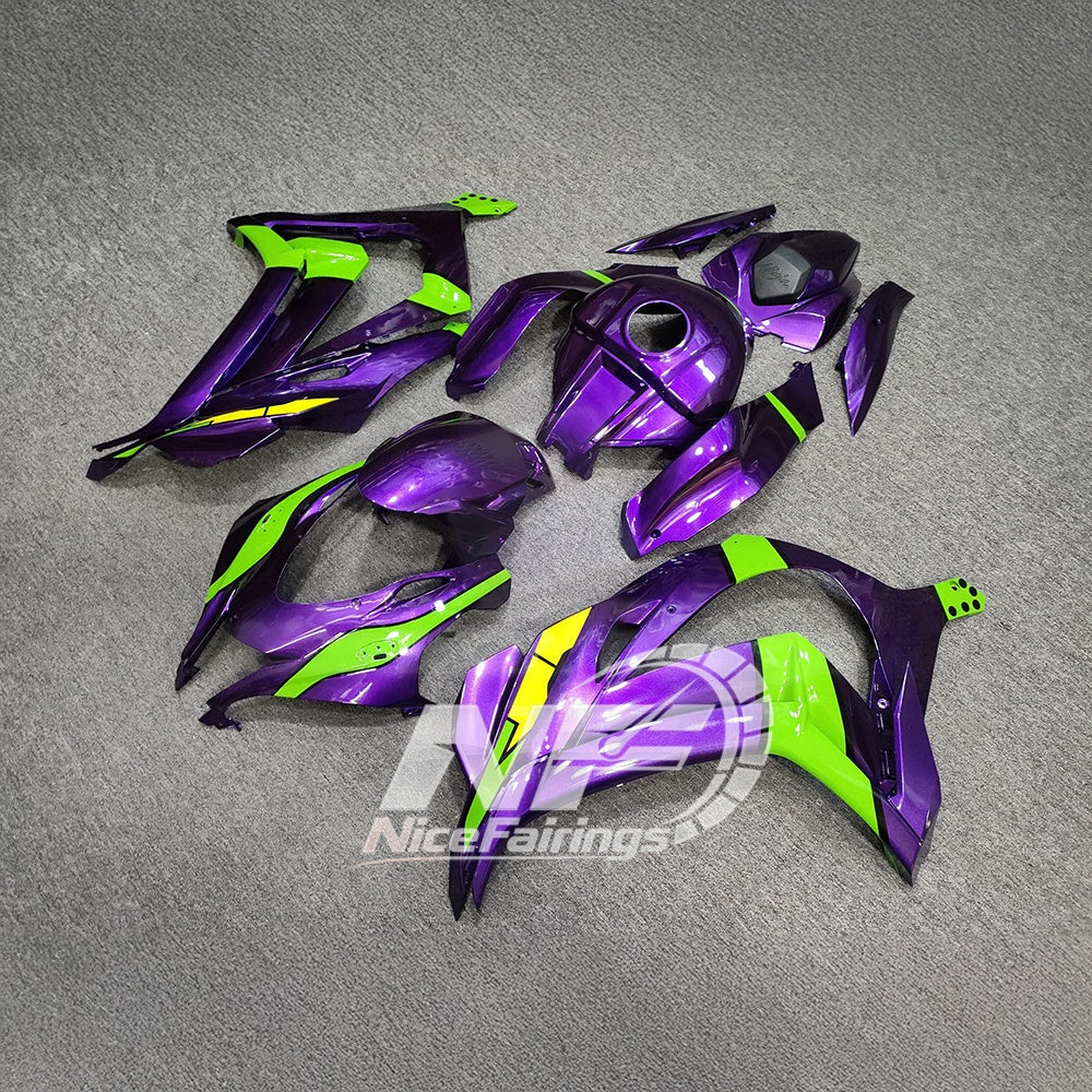 For KAWASAKI ZX10R 2016-2020 Aftermarket Fairing Kit Replacement Plastics | NiceFairings - side angle image