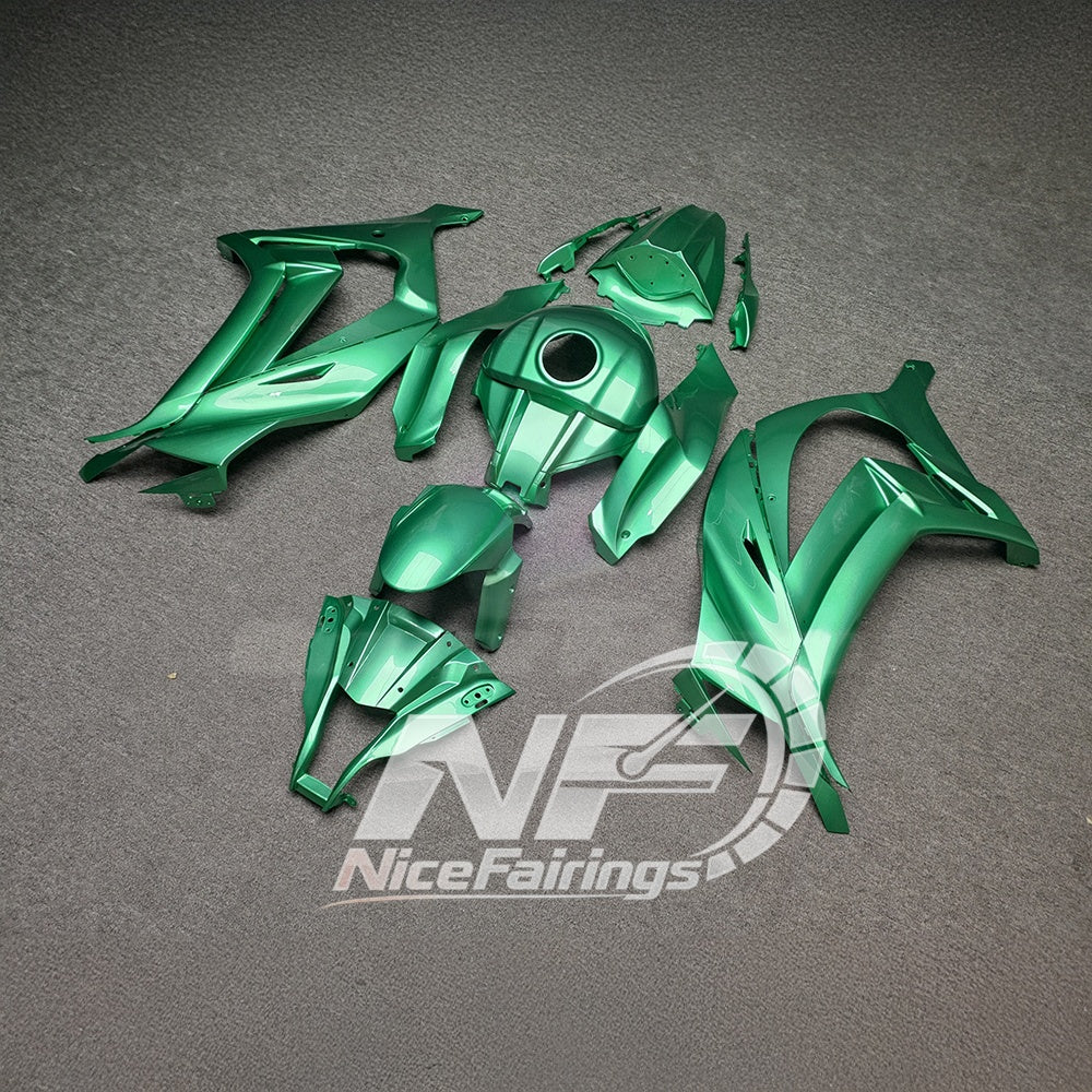 KAWASAKI Ninja ZX10R 2011-2015 Injection Molded Fairings Set | NiceFairings - side angle image