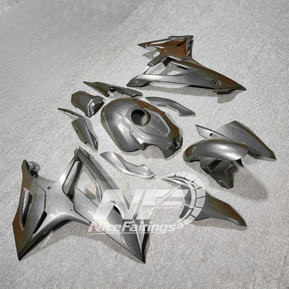 For BMW S1000RR 2019-2022 Racing Blue Tank Cover ABS Fairing Kit, Custom Painted Motorcycle Bodywork | NiceFairings - side angle image