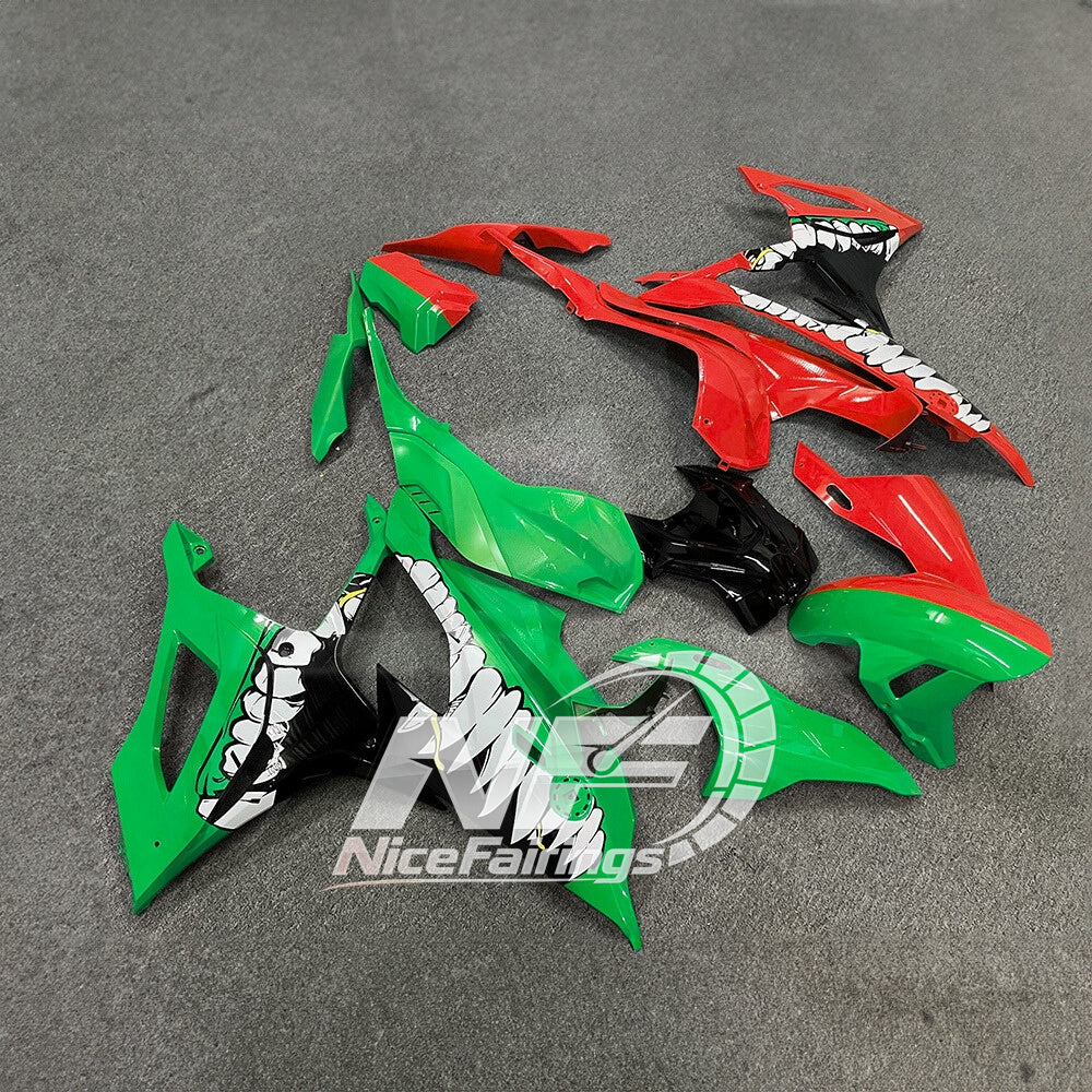 For BMW S1000RR 2019-2022 Stealth Black Sportbike Fairings, Custom ABS Bodywork And Replacement Plastics | NiceFairings - side angle image
