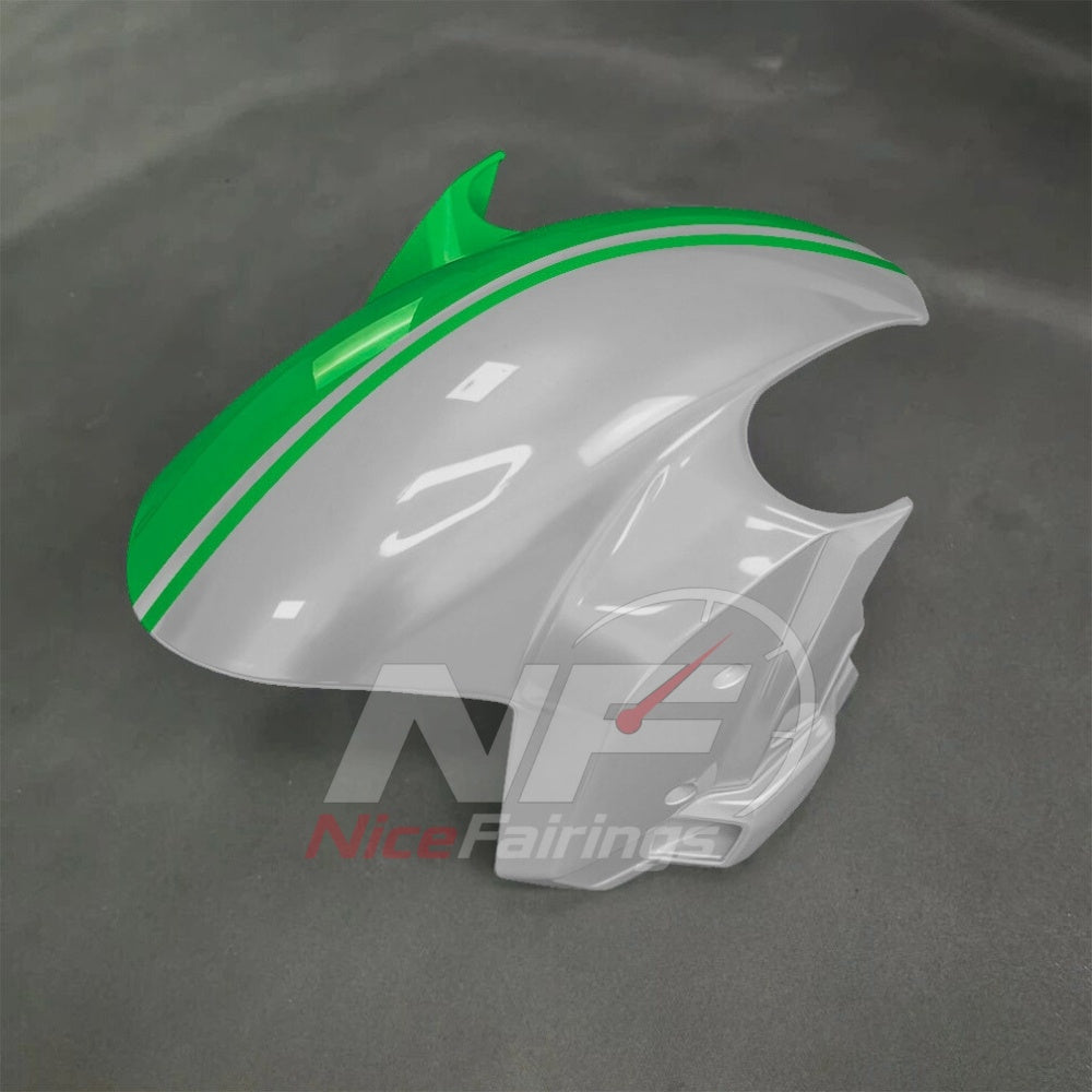 For BMW S1000RR 2025-2026 Green Black Motorcycle Fairing Kit with Aftermarket Body Panels | NiceFairings - side angle image