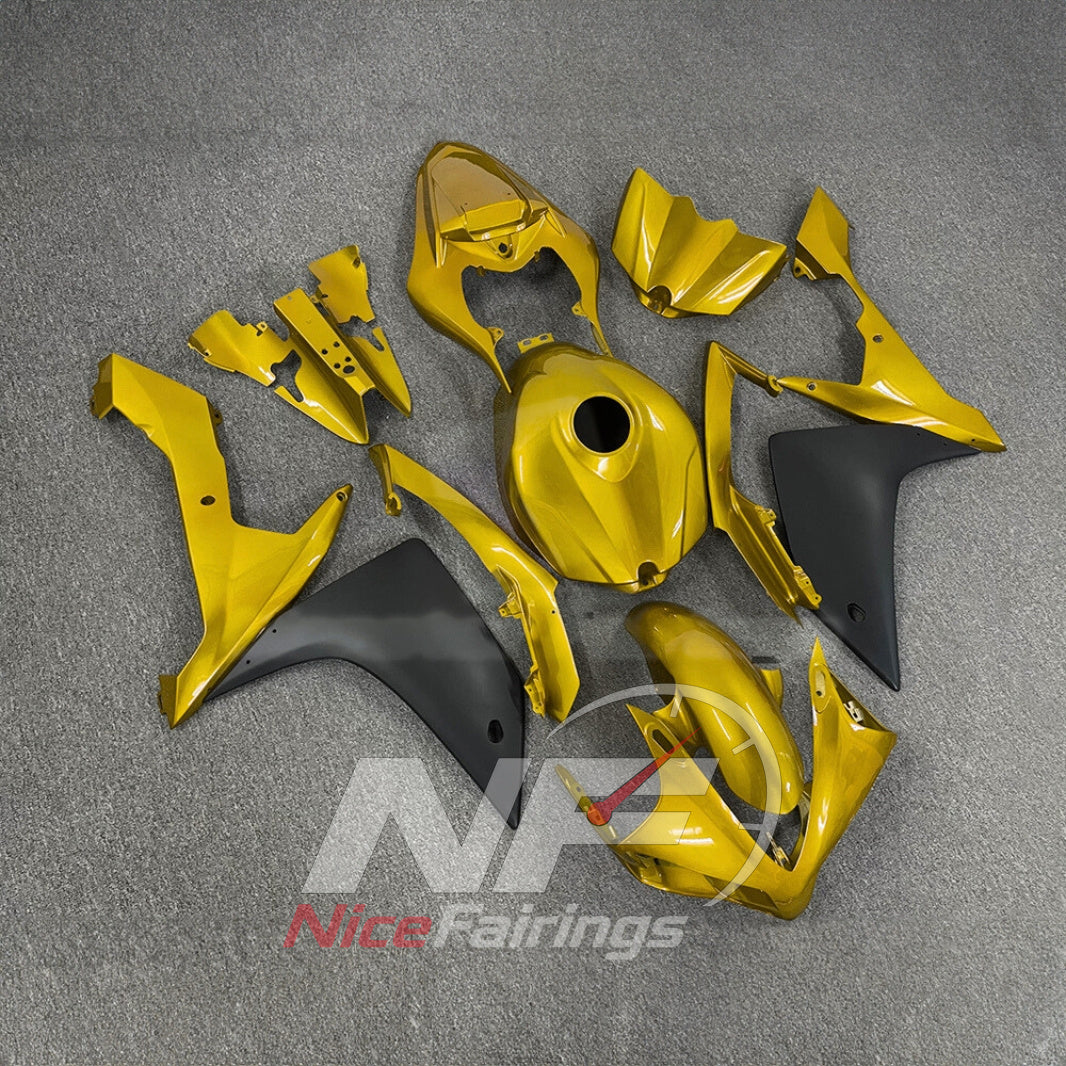 Full Replacement ABS Plastics Kit Compatible with YAMAHA YZF-R1 RN19 2007-2008 - Yellow | NiceFairings - side angle image
