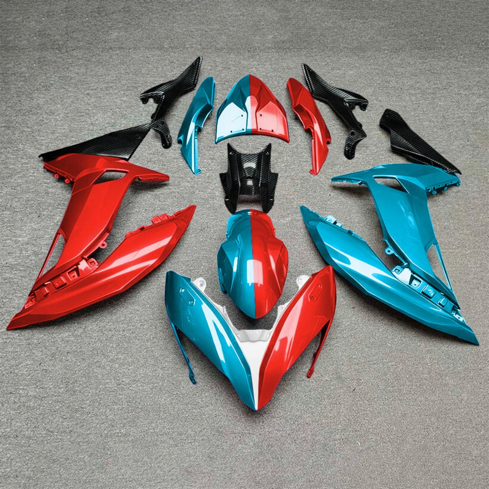 KAWASAKI Ninja 650 ER-6F 2017-2019 ABS Fairing Kit Style 17 | NiceFairings - rear angle image
