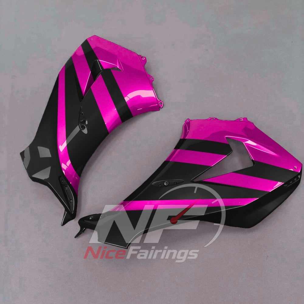 For Honda CBR1000RR-R 2024-2026 Pink Black ABS Body Kit with Street and Track Fairing Panels | NiceFairings - rear angle image